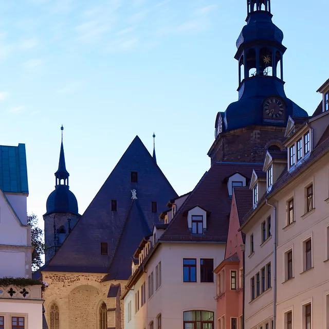 St. Andreaskirche Lutherstadt Eisleben, Ansicht vom Marktplatz